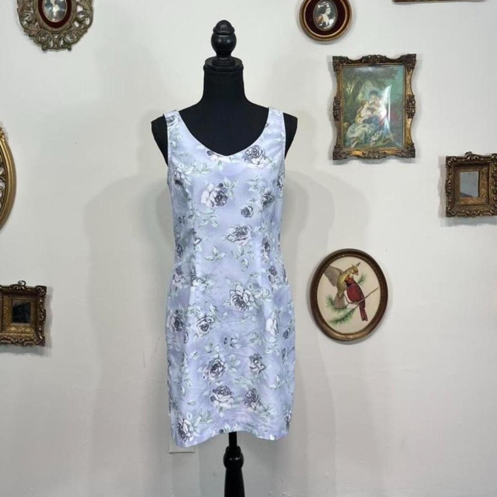 All That Jazz Vintage Y2K Floral Slip Dress Lavender Purple Sleeveless J878389 8
